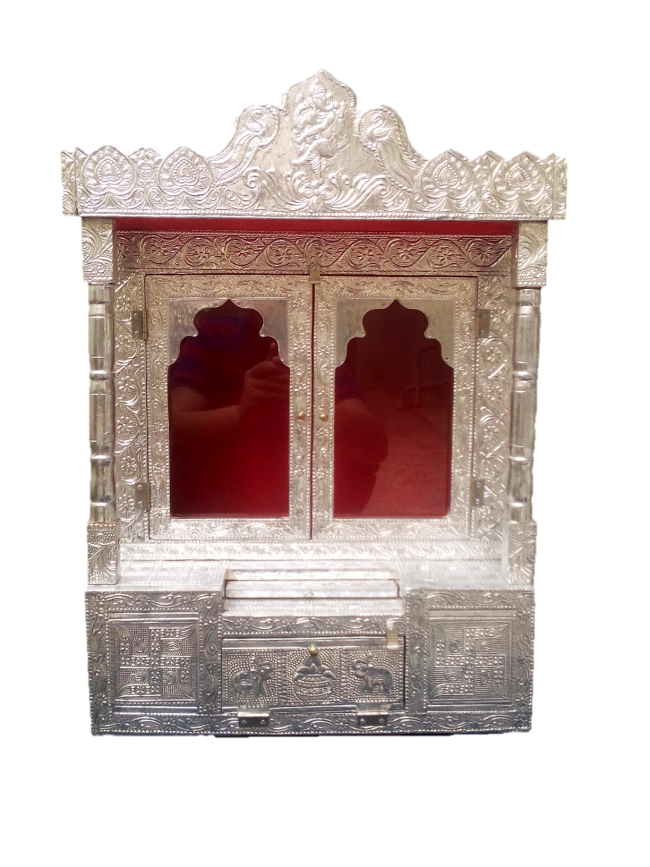 Dinesh Handicraft Aluminum Pooja Temple For home - 15